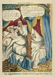 Die Erzherzogin Maria Louisa geht schlafen, 1810